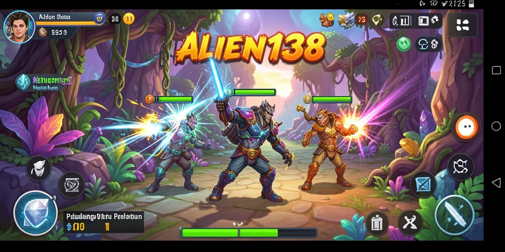 Menampilkan gameplay seru dari ALIEN138 di Match-3.