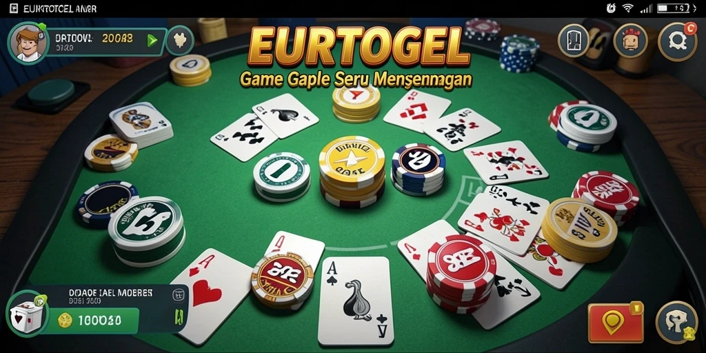 Tampilan gameplay EUROTOGEL yang asyik dan penuh warna.