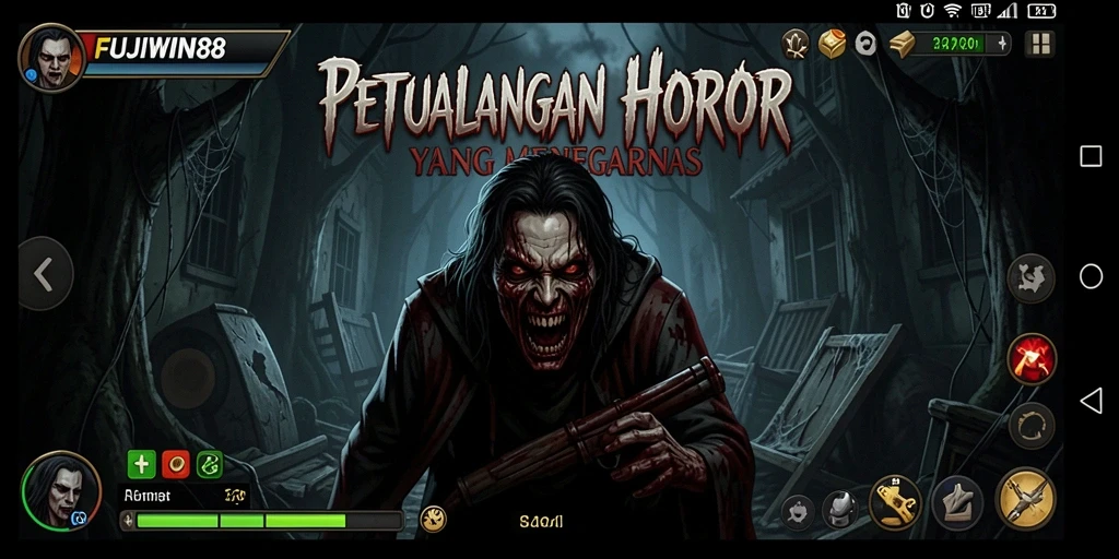 Gameplay menegangkan FUJIWIN88 dengan elemen horor yang mencekam.