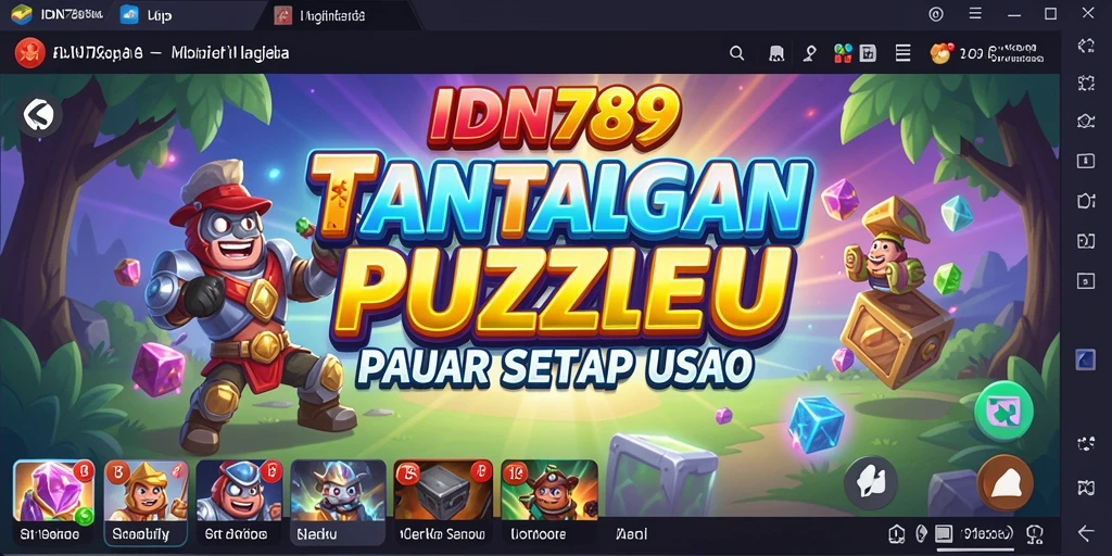 Tampilan menarik gameplay Puzzle IDN789 dengan berbagai tantangan teka-teki.