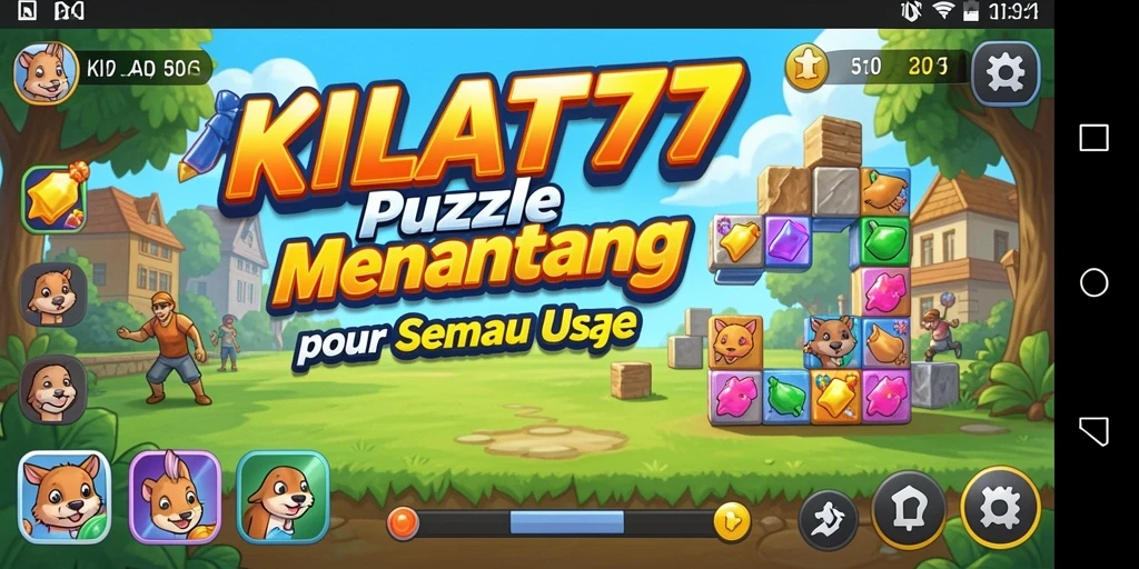 Screenshot gameplay KILAT77 menunjukkan tantangan teka-teki yang menarik.