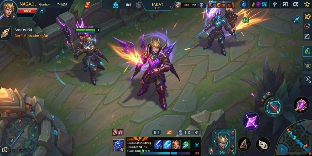 Tampilan gameplay NAGA11 yang menegangkan dan seru.