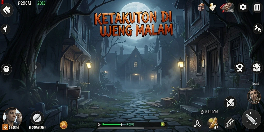 Tampilan gameplay P200M yang menegangkan dan menyeramkan.