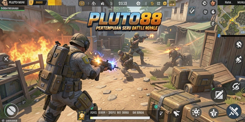Tampilan gameplay seru dan mendebarkan di PLUTO88.