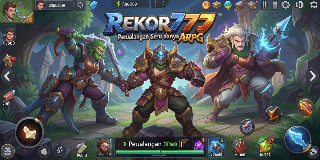 Tampilan action seru dalam gameplay <strong>REKOR777</strong> yang menampilkan pertempuran epik.