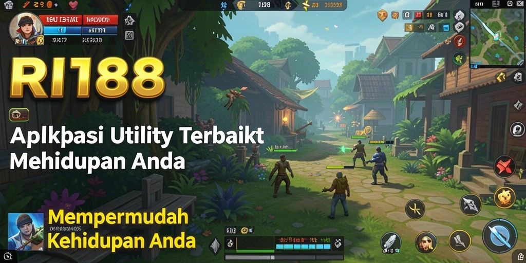 Screenshot tampilan utama RI188 dengan fitur Utility yang menarik.