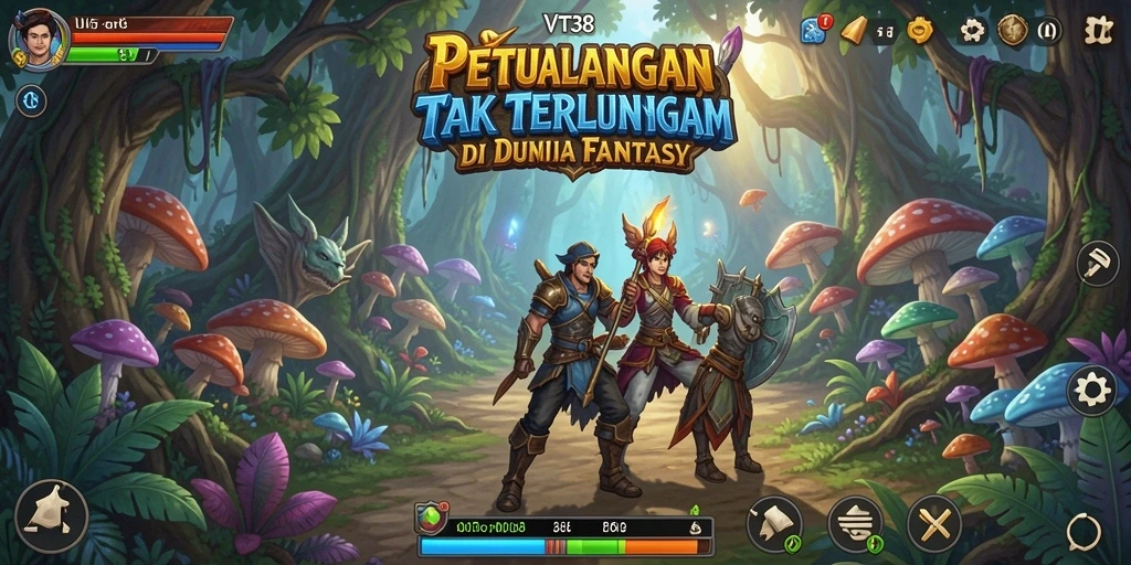 Gameplay seru dan penuh petualangan dalam VT38.